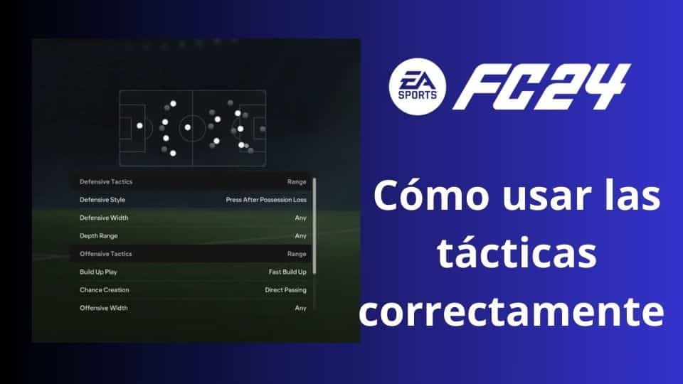 usar las tácticas en el modo carrera en EA Sports FC 24